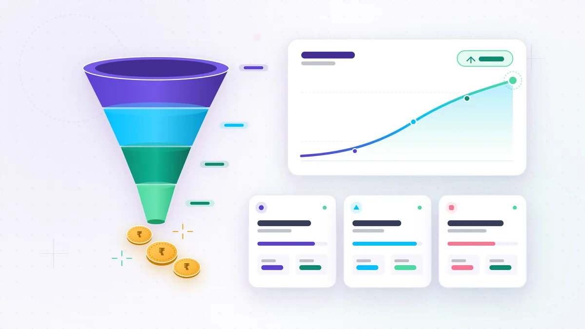 People climbing a GROWTH chart: cover for the post on performance marketing